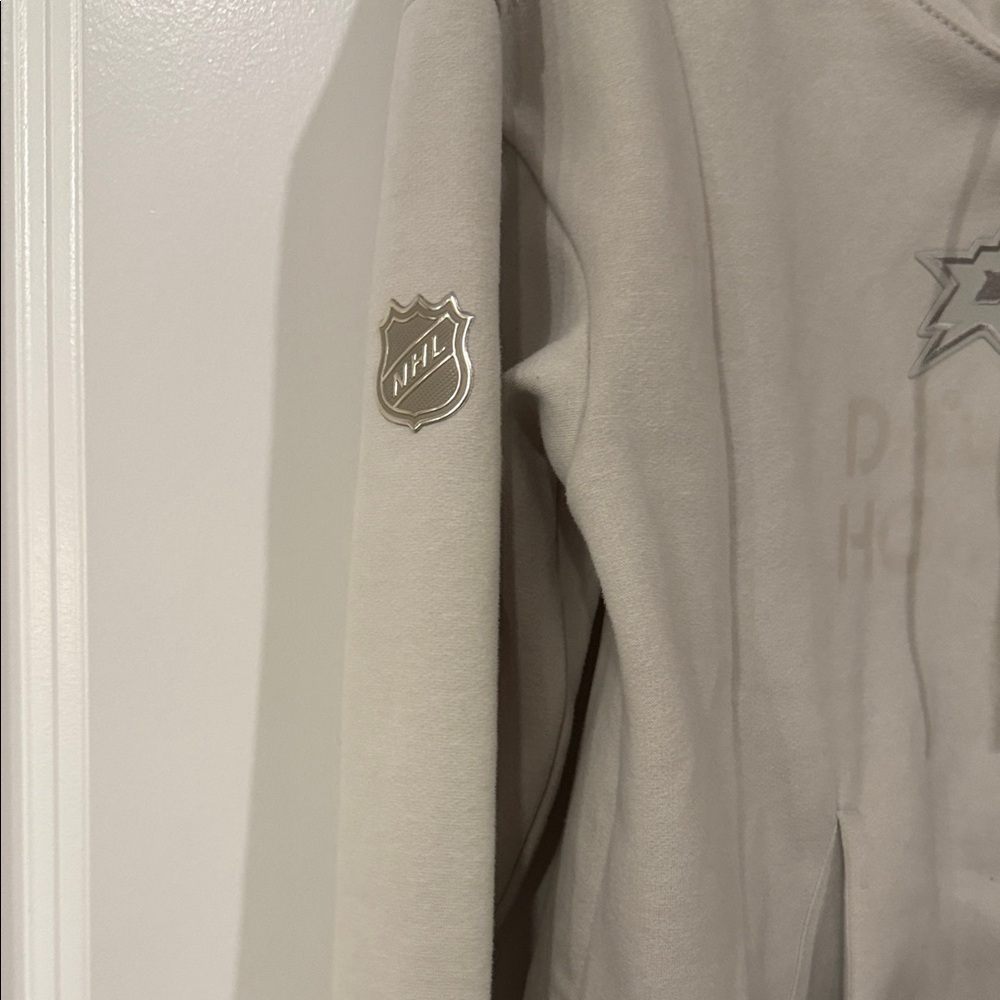 Fanatics NHL Dallas Stars Authentic Pro Cream Hoodie size S never worn - Picture 5 of 10